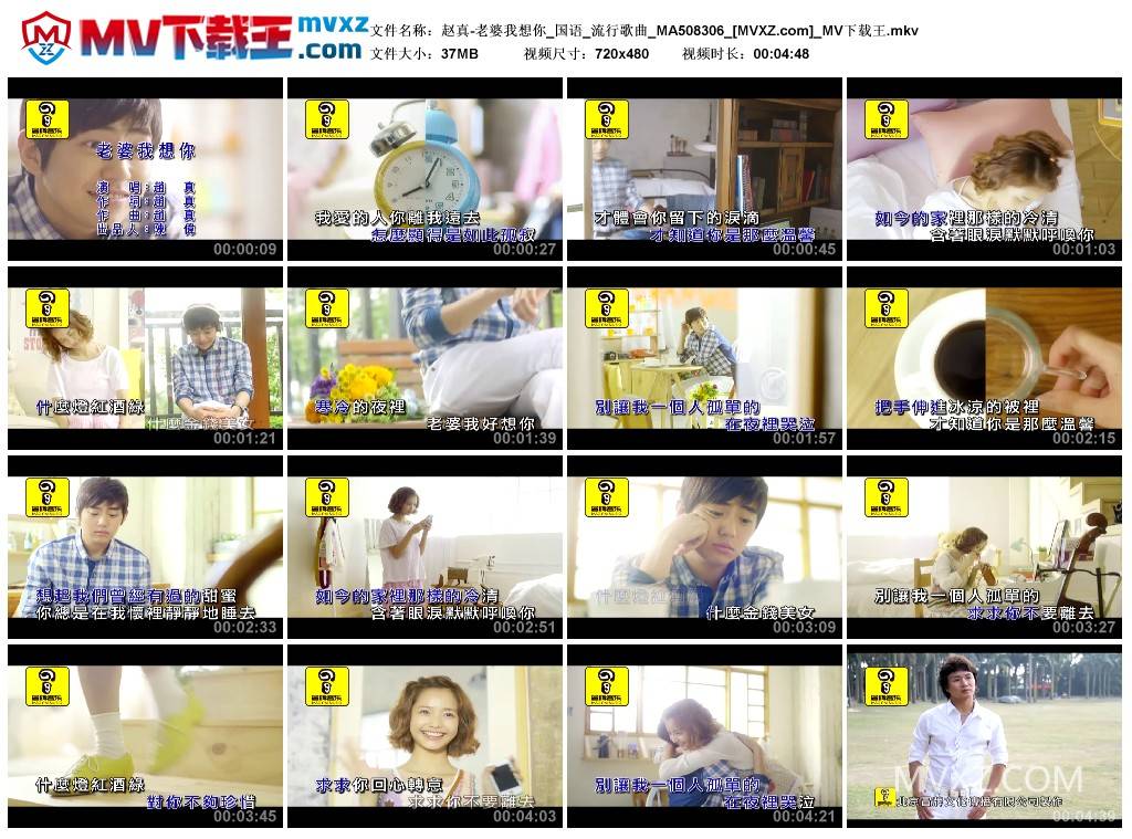 赵真-老婆我想你_国语_流行歌曲_MA508306